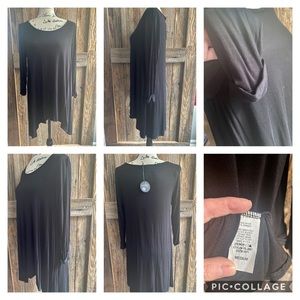Caralase black high-low tunic